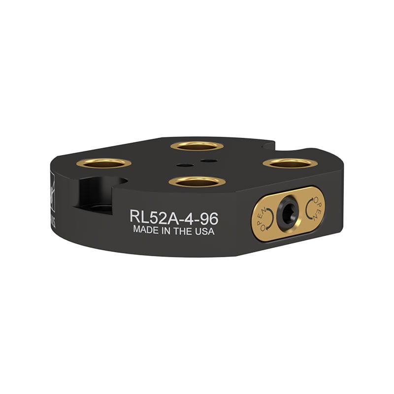 RL52A-4-96 52mm Low Profile Base, Aluminium (Mounting: 2x M10 at 180° on 96mm PCD)