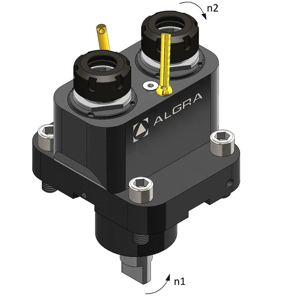 Algra Axial 0° Driven Tool Holder - Multiple output