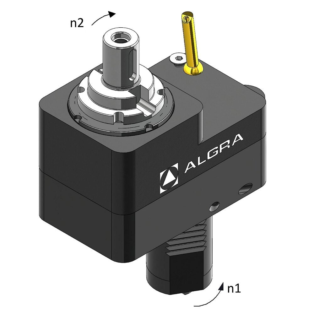 Algra Axial 0° Driven Tool Holder - Milling Arbor output