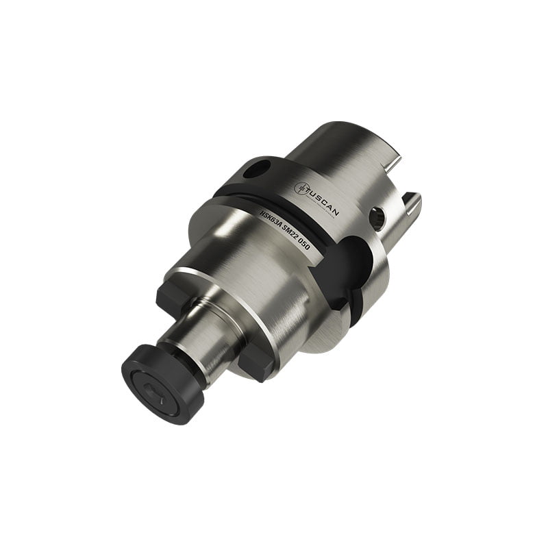 Tuscan HSK63A SM22 Shell Mill Arbor 50mm Gauge Length - Tuscan Shell Mill Arbors are available in BT30, BT40, BT50, SK40 and HSK63A tapers and in 16mm, 22mm, 27mm and 32mm spigot sizes