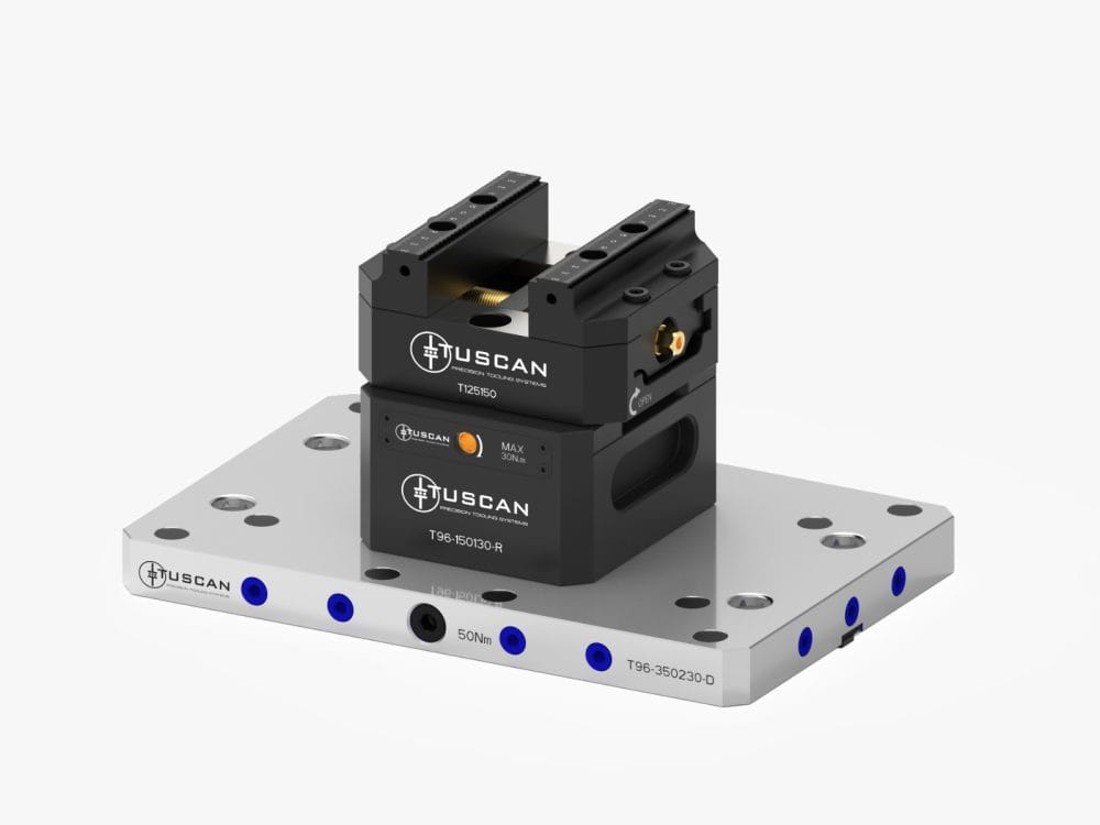 Tuscan 96 mm Steel Double Low-Profile Zero‑Point Base | Various Mounting Options | High Clamping Force