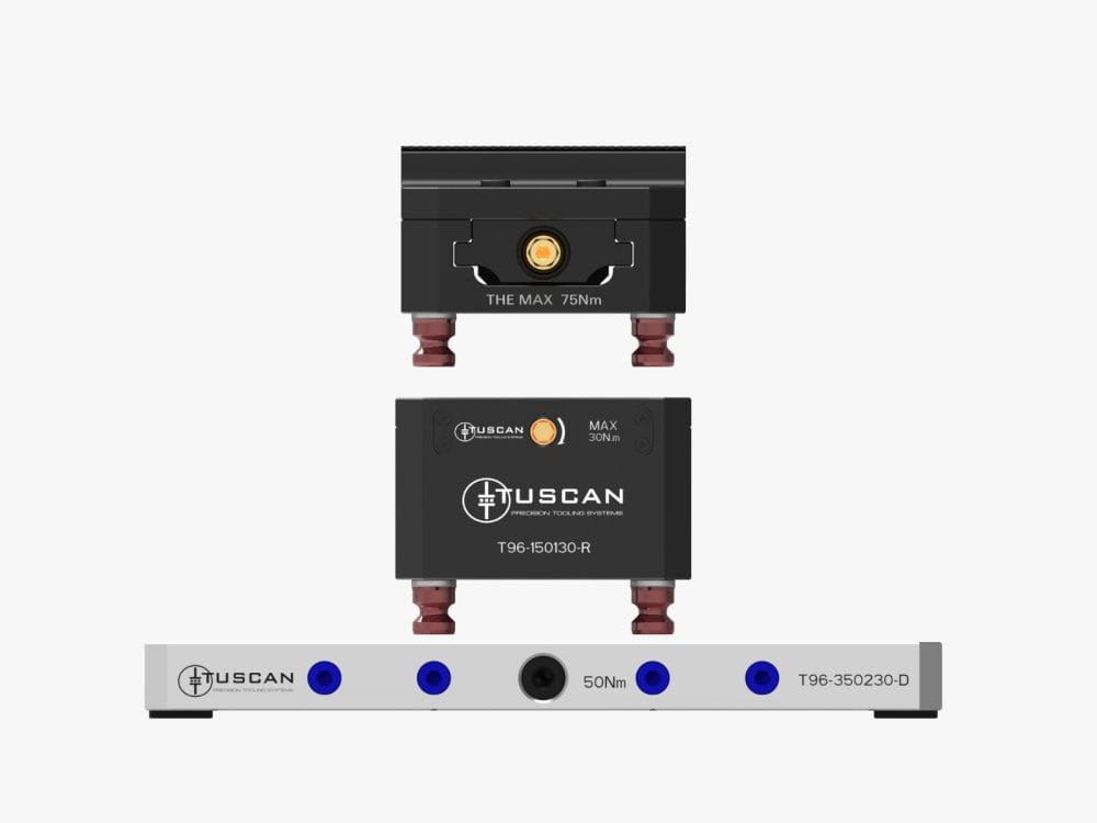 Tuscan 96 mm Steel Double Low-Profile Zero‑Point Base | Various Mounting Options | High Clamping Force