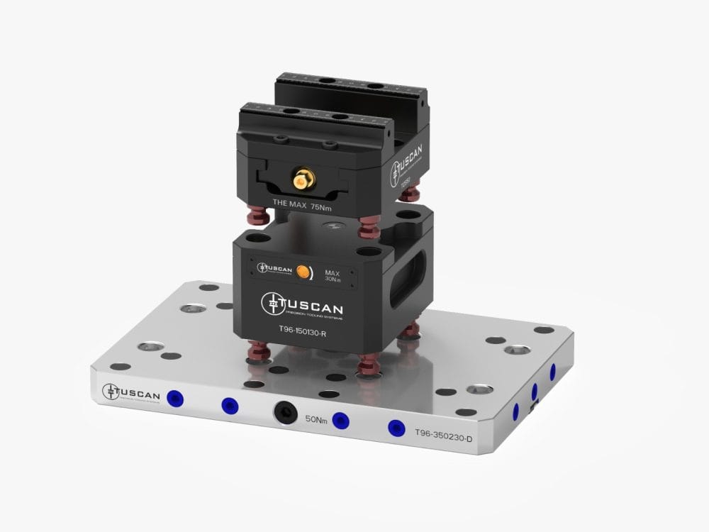 Tuscan 96 mm Steel Double Low-Profile Zero‑Point Base | Various Mounting Options | High Clamping Force