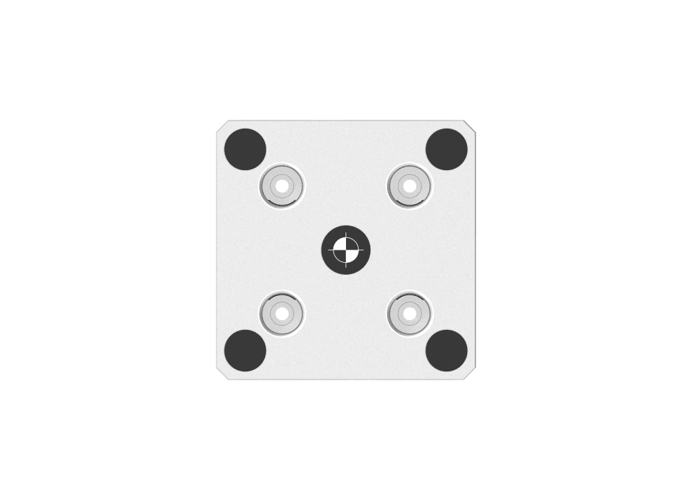 Tuscan 52 mm Steel Low‑Profile Zero‑Point Base | 4 x M10 at 60° on ⌀112mm PCD | High Clamping Force