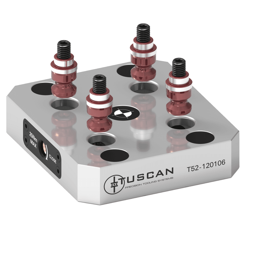 Tuscan T52-120106 52mm Low Profile Base, Steel (Mounting: 4 x M10 at 60° on ⌀112mm PCD)