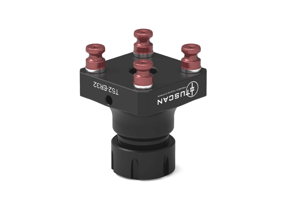 Tuscan ER32 Collet Fixture | 52mm Pitch | Round Part Clamping – CERX-32 Alternative