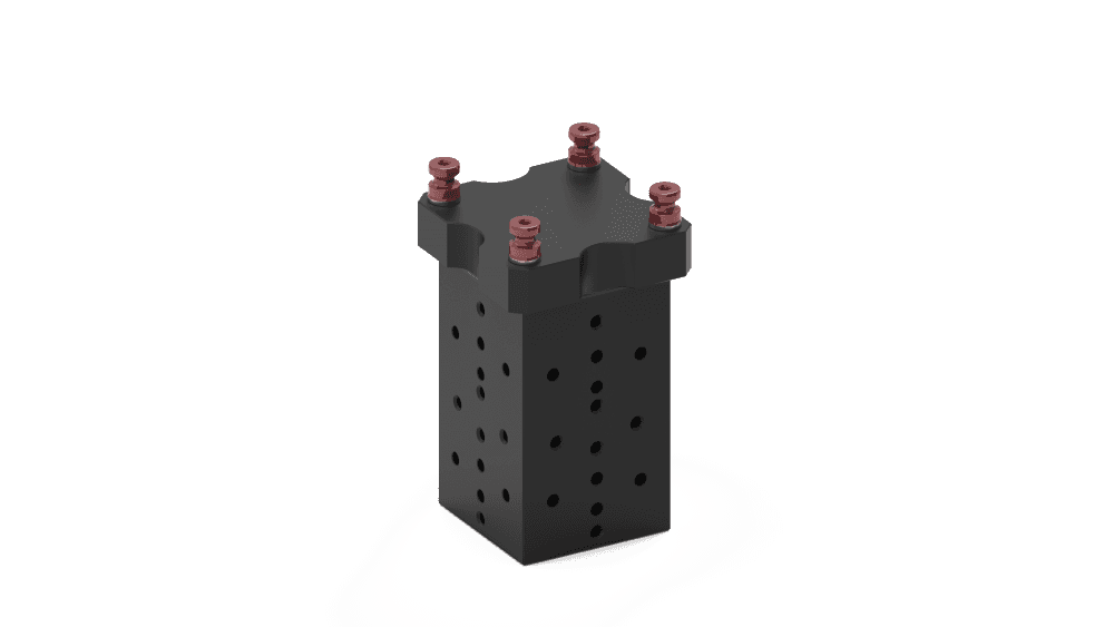 Tuscan Steel 4-Sided Zero‑Point Tombstone | 96mm Pitch | High Clamping Force