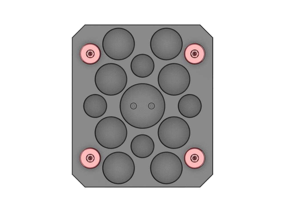 Tuscan 96mm Steel Zero‑Point Riser Adaptor | 96mm Pitch | High Clamping Force
