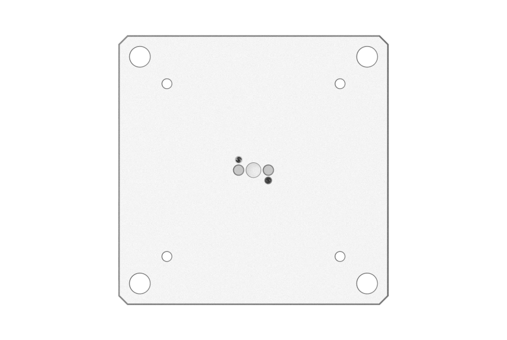 Tuscan 96 mm Steel Low‑Profile Zero‑Point Base | 4 x M10 at 90° on 126mm PCD | High Clamping Force