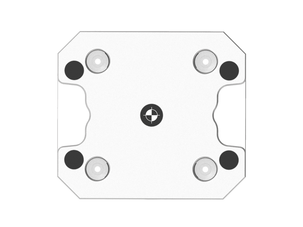 Tuscan 96 mm Steel Low‑Profile Zero‑Point Base | 4 x M10 at 60° on 159mm PCD | High Clamping Force