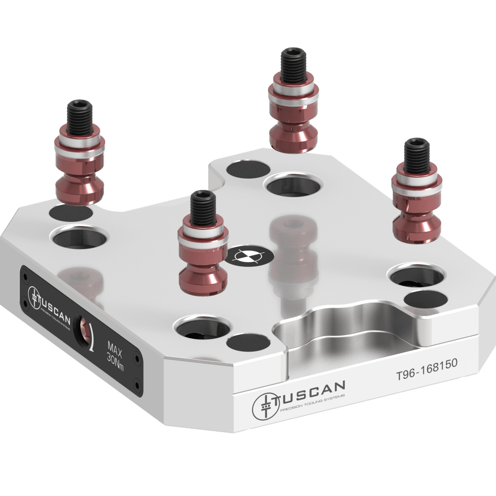 Tuscan T96-168150 96mm Low Profile Base, Steel (Mounting: 4 x M10 at 60° on 159mm PCD)