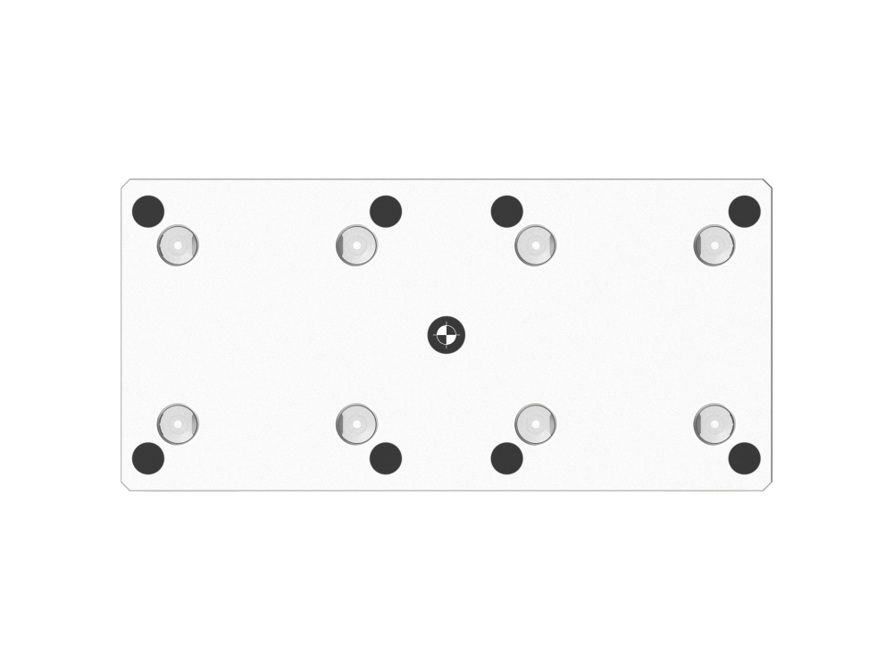 Tuscan 96 mm Steel Double Low-Profile Zero‑Point Base | Various Mounting Options | High Clamping Force