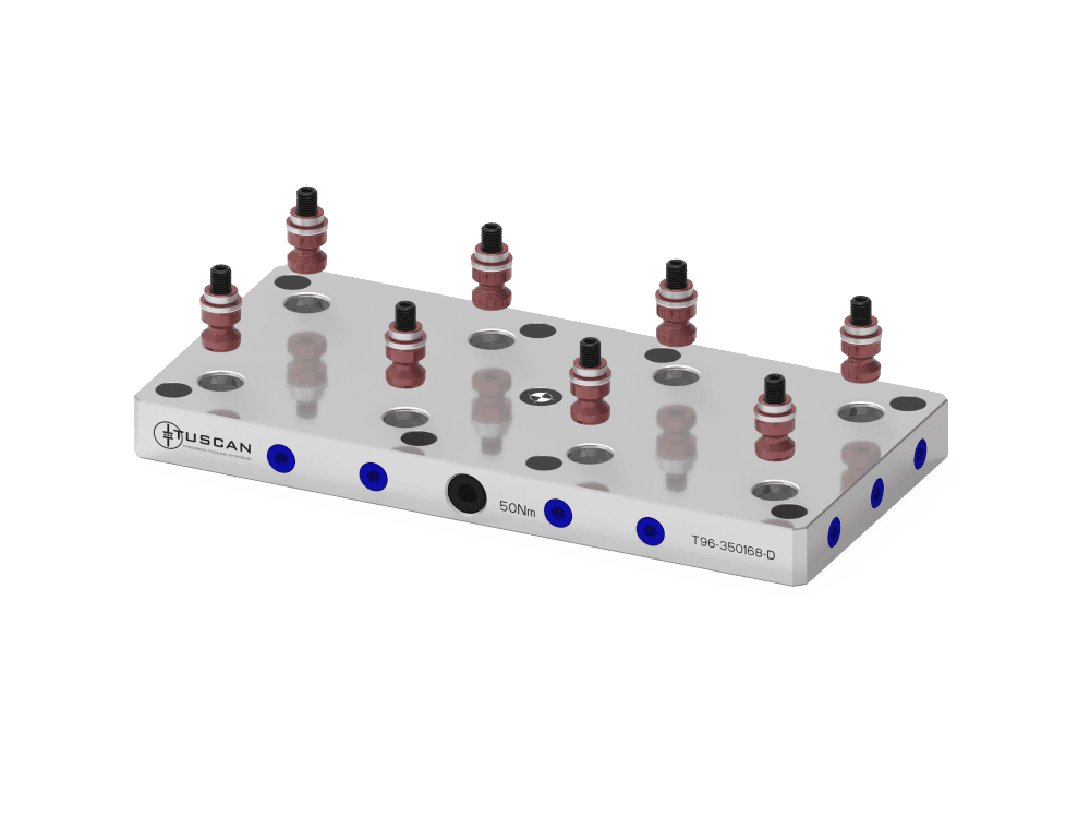 Tuscan 96 mm Steel Double Low-Profile Zero‑Point Base | Various Mounting Options | High Clamping Force