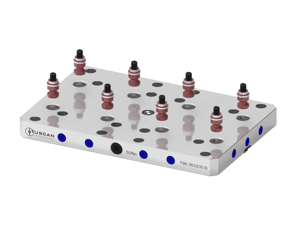 Tuscan 96 mm Steel Double Low-Profile Zero‑Point Base | Various Mounting Options | High Clamping Force