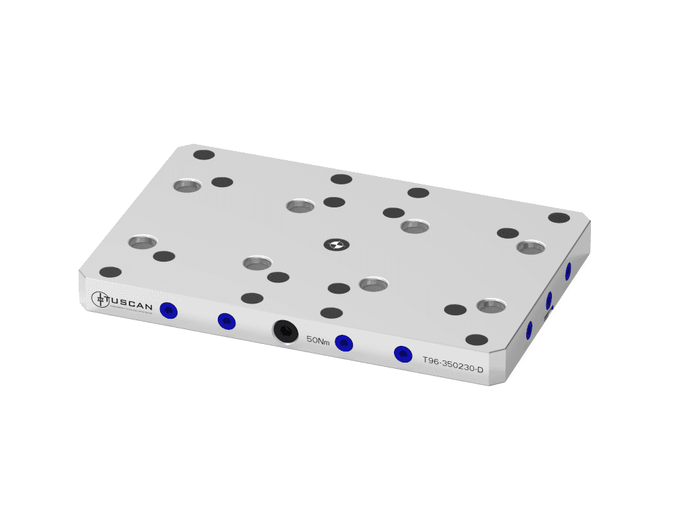 Tuscan 96 mm Steel Double Low-Profile Zero‑Point Base | Various Mounting Options | High Clamping Force