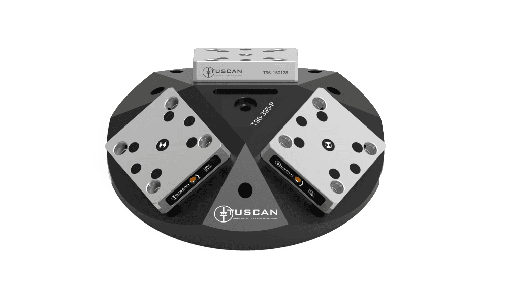 Tuscan 96mm Steel 3-Sided Zero‑Point Pyramid | Optional Mounting | High Clamping Force