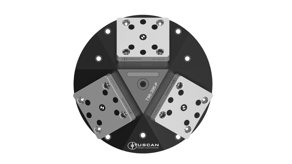 Tuscan 96mm Steel 3-Sided Zero‑Point Pyramid | Optional Mounting | High Clamping Force