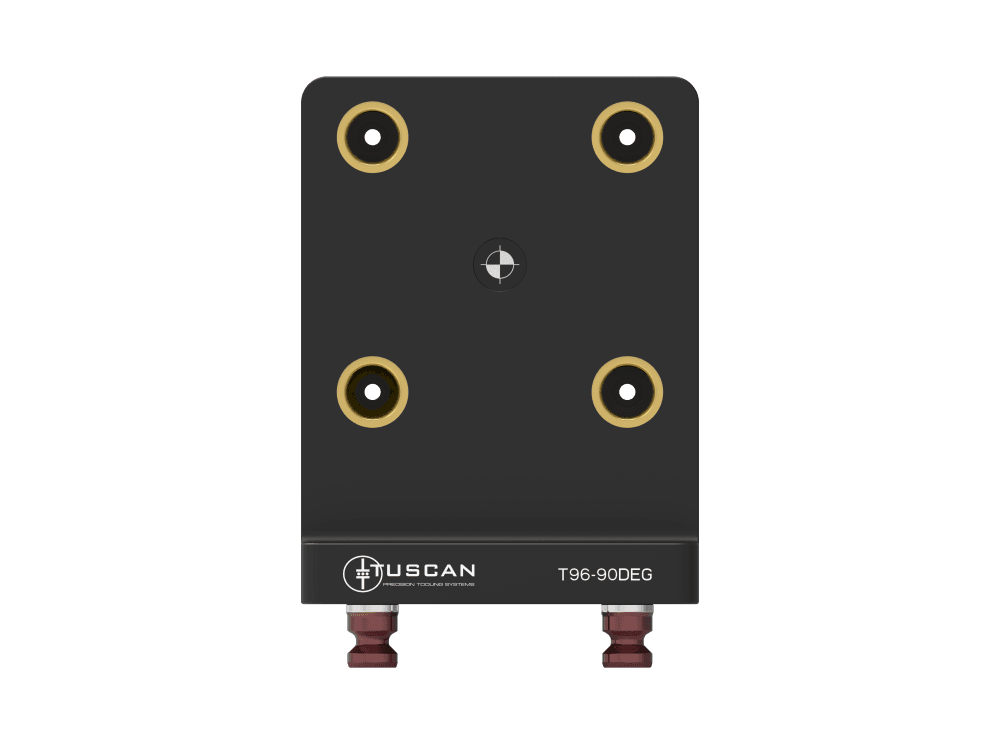 Tuscan 96 mm Steel 90° Angle Zero‑Point Base | 96mm Pitch | High Clamping Force