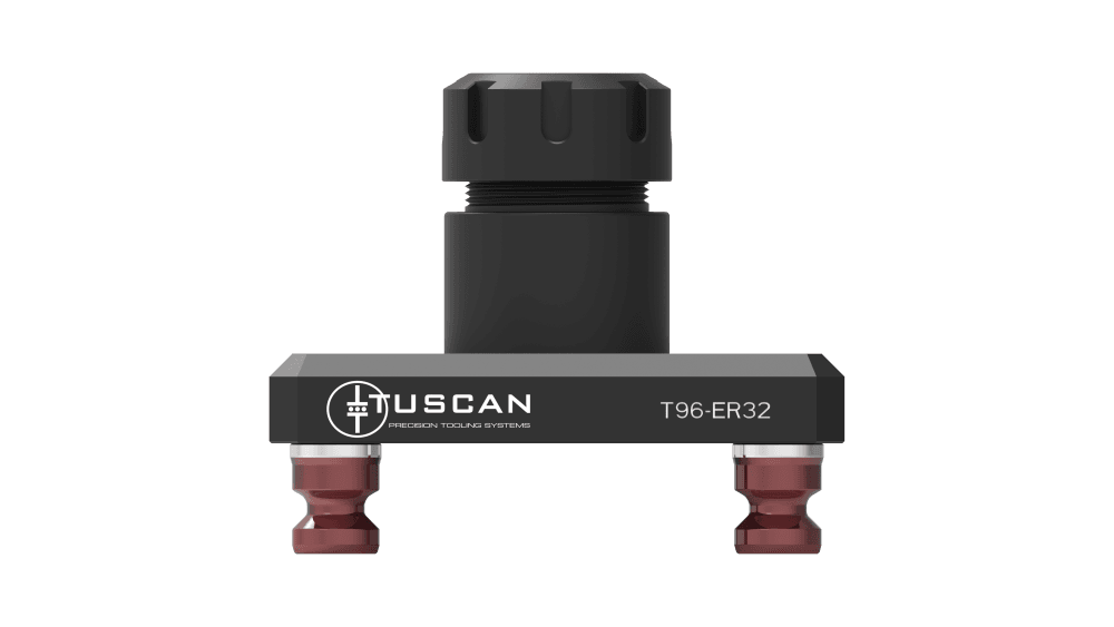 Tuscan ER32 Collet Fixture | 96mm Pitch | Round Part Clamping – CERX-32 Alternative
