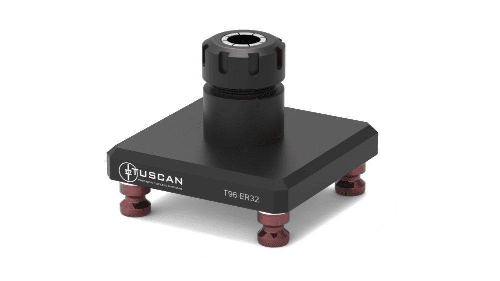 Tuscan ER32 Collet Fixture | 96mm Pitch | Round Part Clamping – CERX-32 Alternative