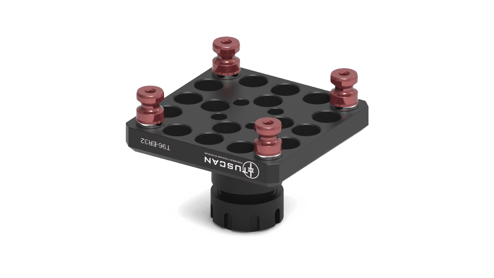 Tuscan ER32 Collet Fixture | 96mm Pitch | Round Part Clamping – CERX-32 Alternative