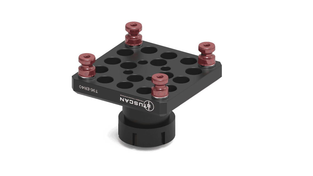 Tuscan ER40 Collet Fixture | 96mm Pitch | Round Part Clamping – CERX40 Alternative